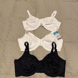 Women's Black and White Underwire Bras